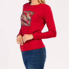 LUMA - DÁMSKÉ TRIČKO S DLOUHÝM RUKÁVEM ZE 100% BAVLNY