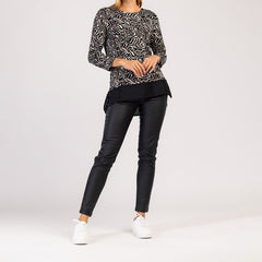 MIRA - MÓDNÍ TRIČKO S DLOUHÝM RUKÁVEM PRO ŽENY