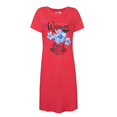 DÁMSKÉ ŠATY S KRÁTKÝM RUKÁVEM 100% BAVLNA - TROPICA