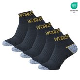 WORKERPRO™ – PÁNSKÉ PRACOVNÍ PONOŽKY 5 V 1 S CERTIFIKÁTEM OEKO‑TEX (SADA 5 KS)