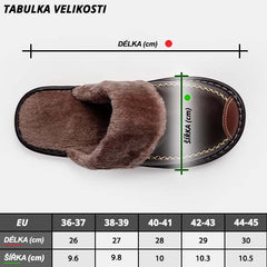 SNOOK® – KOŽENÉ TERMO PANTOFLE