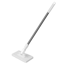 CLENZA™ - Mop s klipem, který funguje s jakýmkoliv hadrem, nerezová ocel, 4 hadříky