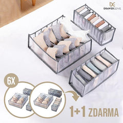 DRAWERGENIE® – 3-DÍLNÁ SADA ORGANIZÉRŮ DO ŠATNÍKU 1+1 ZDARMA