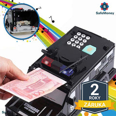 SAFEMONEY® – ELEKTRONICKÁ POKLADNIČKA VE TVARU POLICEJNÍHO AUTOMOBILU