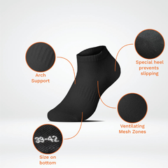 STEPLIGHT™ – PRÉMIOVÉ SPORTOVNÍ PONOŽKY 3 V 1 S CERTIFIKÁTEM OEKO-TEX (BALENÍ 3 KS)