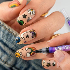 LUMINAILS™ - Sada 12 fixů na nail art s hrotem 0,5 mm, zaschne během vteřin, bez UV lampy