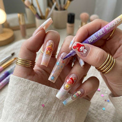 LUMINAILS™ - Sada 12 fixů na nail art s hrotem 0,5 mm, zaschne během vteřin, bez UV lampy