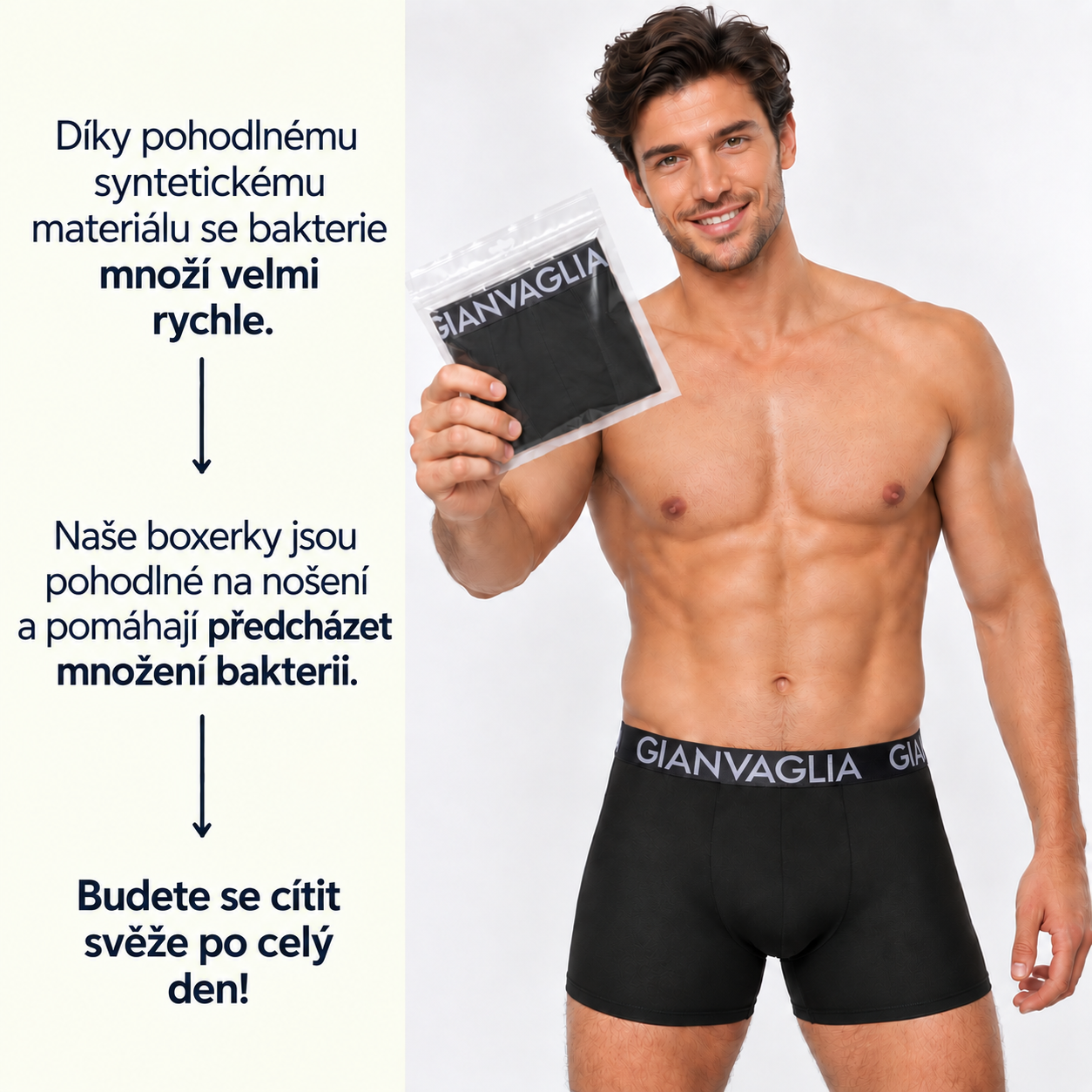 Detaily boxerek COTTONCORE