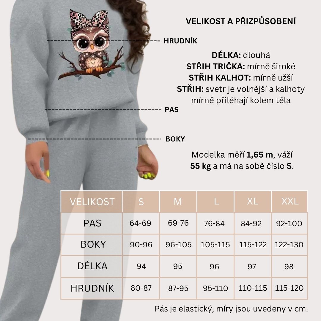 FOWLFIT - DÁMSKÁ TEPLÁKOVÁ SOUPRAVA S PODŠÍVKOU