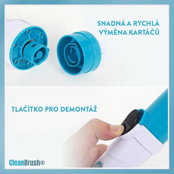 CLEANBRUSH® BEZDRÁTOVÝ ČISTÍCÍ KARTÁČ