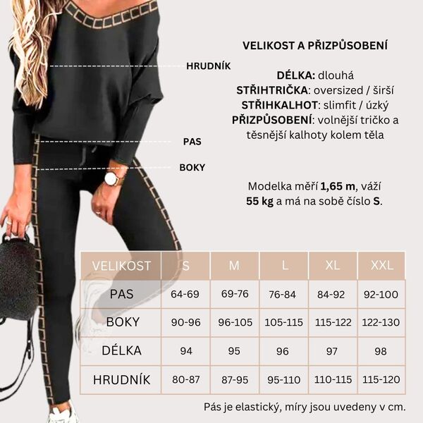LUNACHIC - MÓDNÍ SOUPRAVA TRIČKO A KALHOTY