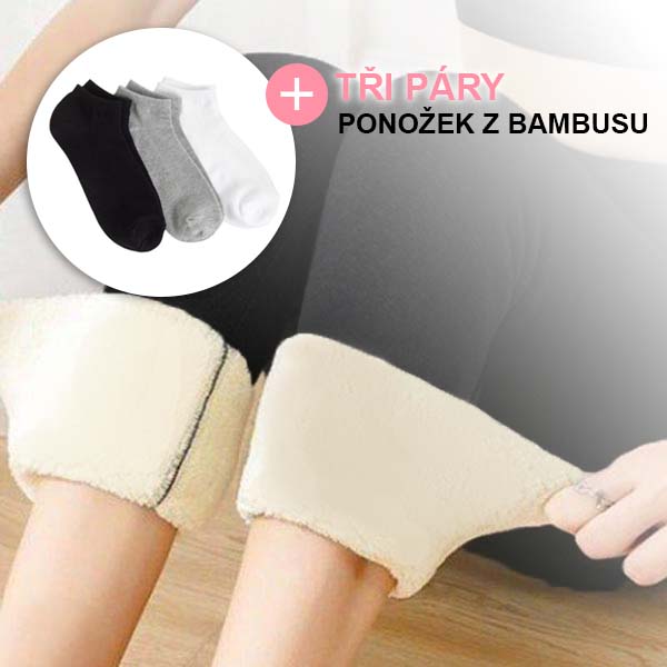 ČERNÁ + 3 PÁRY PONOŽEK Z BAMBUSU