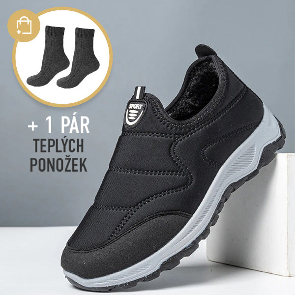 ČERNÝ + 1 PÁR TEPLÝCH PONOŽEK