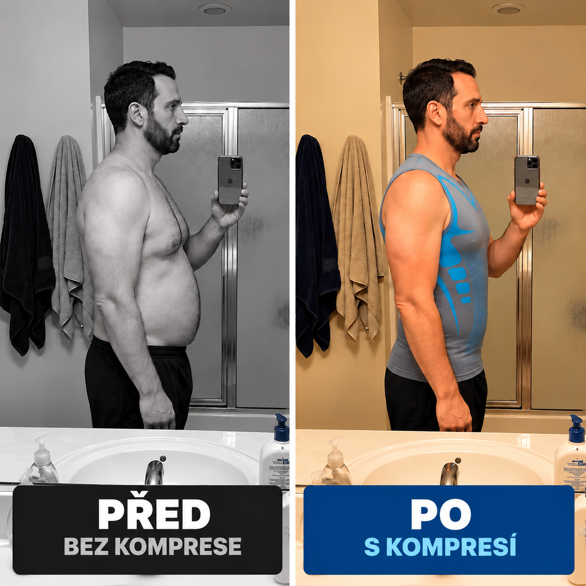 ShapeFlex™ – kompresní tílko pro tvarování mužské postavy