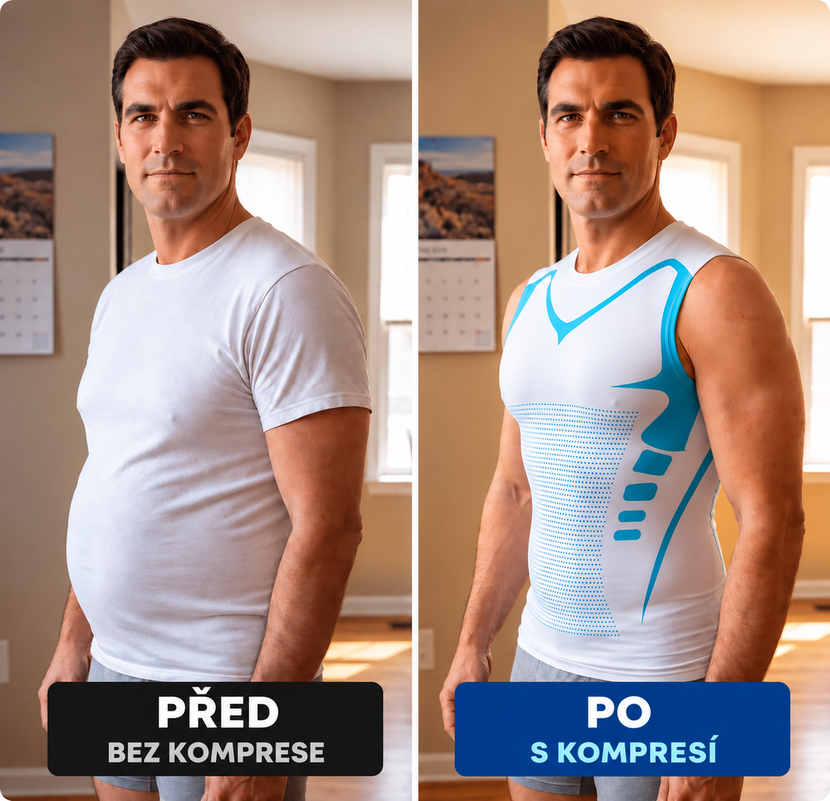 ShapeFlex™ – kompresní tílko pro tvarování mužské postavy