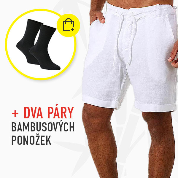 BÍLÁ + DVA PÁRY BAMBUSOVÝCH PONOŽEK