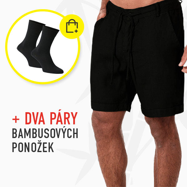 ČERNÁ + DVA PÁRY BAMBUSOVÝCH PONOŽEK