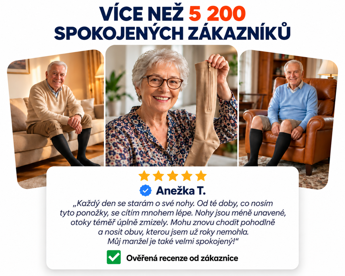 VenoFlex™ – Kompresní ponožky se zipem