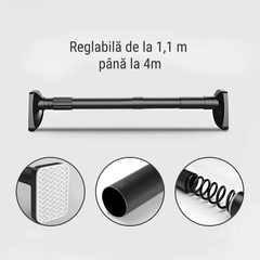 TENSABAR™ - Teleskopická tyč 110–400 cm bez vrtání, nosnost až 170 kg