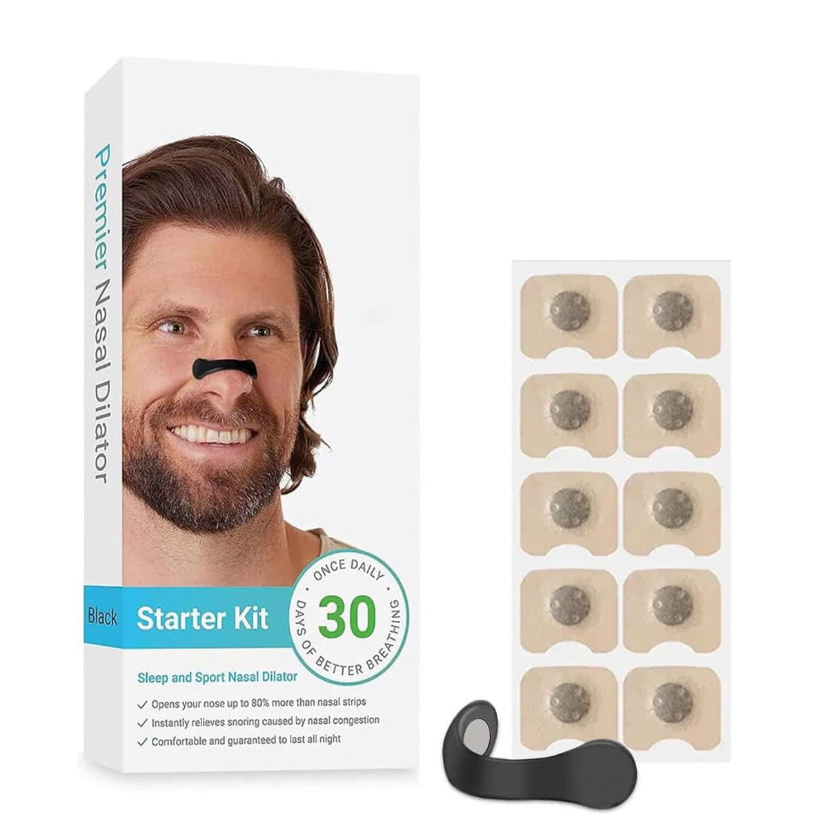AIRENO™ - Magnetický nosní dilatátor proti chrápání, 20 náplastí
