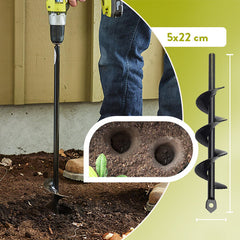 GREENPRO 9000® - ZEMNÍ VRTÁK NA ZPRACOVÁNÍ PŮDY 5x22 cm