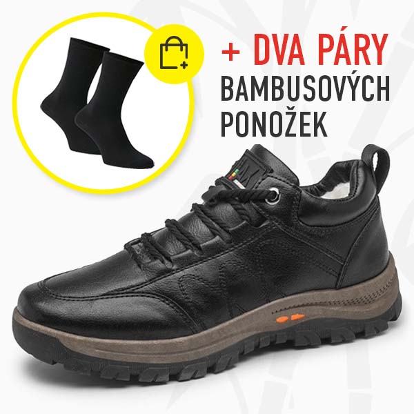 ČERNÁ + DVA PÁRY BAMBUSOVÝCH PONOŽEK